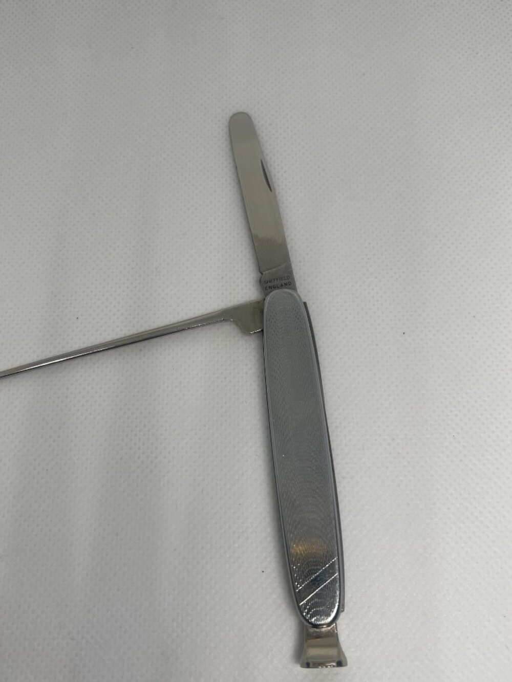 Vintage Sheffield England Sailor Rigging Knife w/ Leather Case - Picture 3 of 9